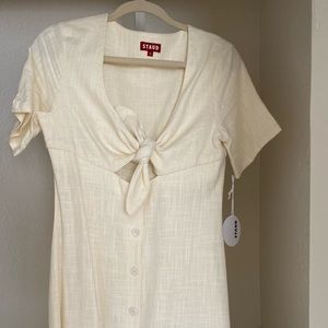 STAUD linen floor length dress